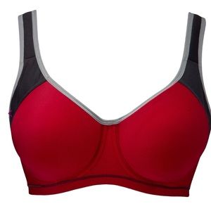 Freya Sonic Underwire Moulded Sports Bra NWT Sz 36I Hot Crimson Breathab…